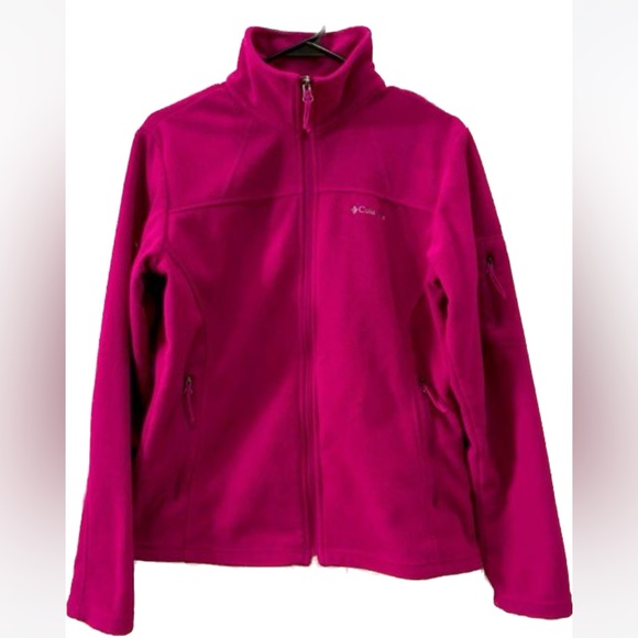 Columbia pink medium fleece euc! - Picture 2 of 6